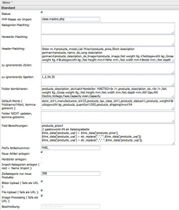 Import Extension  - 1 Mandant