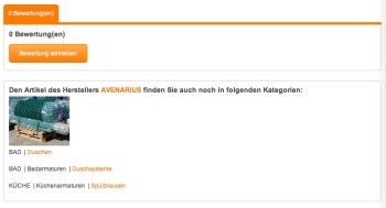 Artikel-Kategorien-Verwendung - 1 Mandant